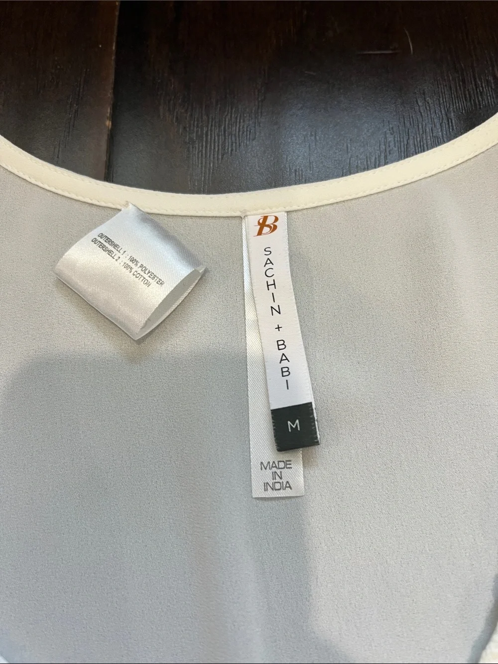 Sachin + Babi White Blouse, size Medium